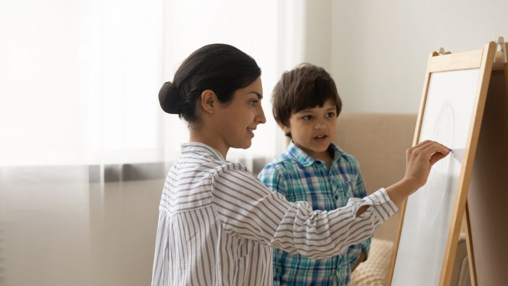 How can a mother be a role model to her kid?