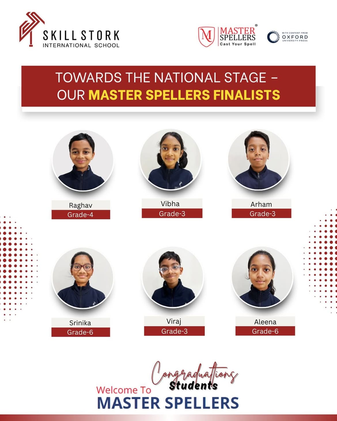 Master Spellers National Finalists